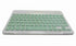 Alphabetec Slim small wireless keyboard portable design, low noise keys